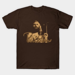 Phil Collins Singing Fan Art Brown T-Shirt